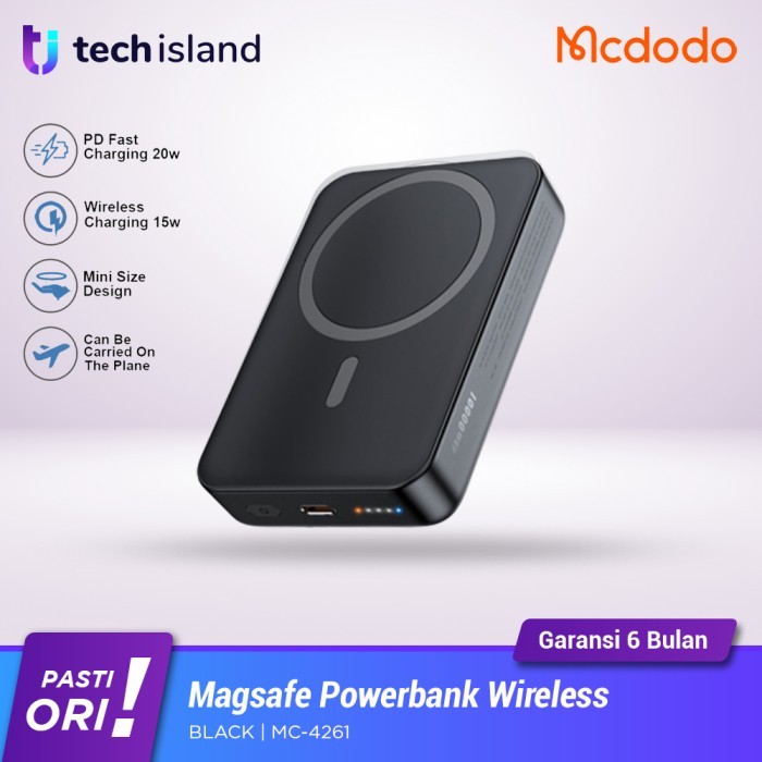 Mcdodo PB Magsafe Magnetic Powerbank Wireless 20W Fast Charging PD