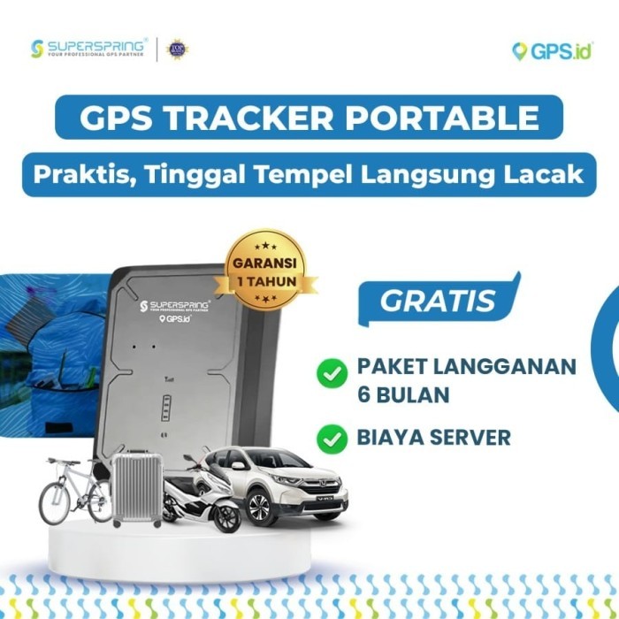 GPS TRACKER PELACAK KENDARAAN SUPER SPRING M20 PORTABLE