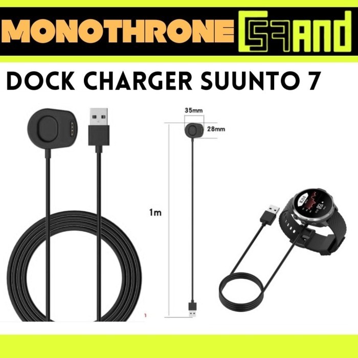 Kabel Charger Suunto 7 Dock Charger USB Magnetic Smart Watch Suunto 7
