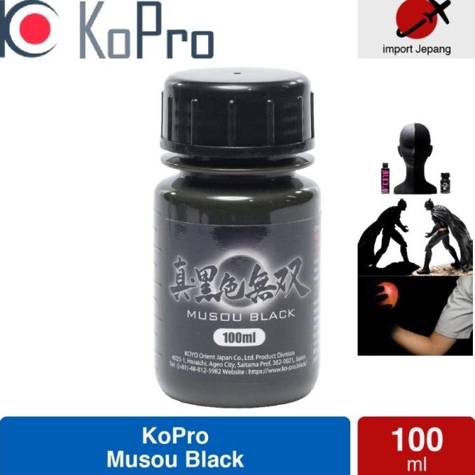 

TERMURAH - KoPro Musou Black Tinta Hitam Terhitam Water Acrylic Black 3 Vanta cat