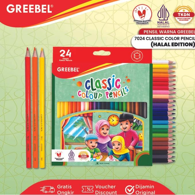 

GREEBEL PENSIL WARNA CLASSIC COLOR PENCIL HALAL EDITION/COLORING/COLOR