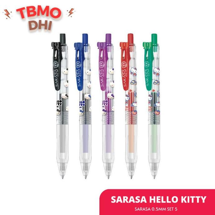 

TERLARIS - Zebra Sarasa Pulpen Gel Hello Kitty Series 0.5mm -Limited Edition 5Set