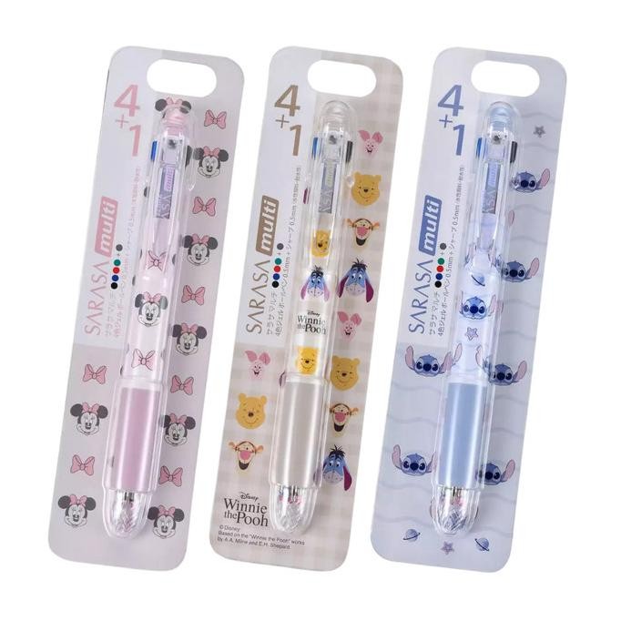 

TERLARIS - Zebra Sarasa Multi 4+1 Disney Minnie Mouse Winnie the Pooh Stitch 0.5mm Exclusive Limited Edition