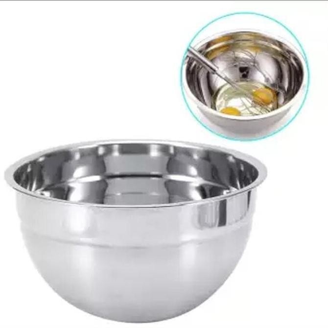 FUJINEX MIXING BOWL STAINLESS 24 CM BASKOM STAINLESS MANGKOK MANGKUK