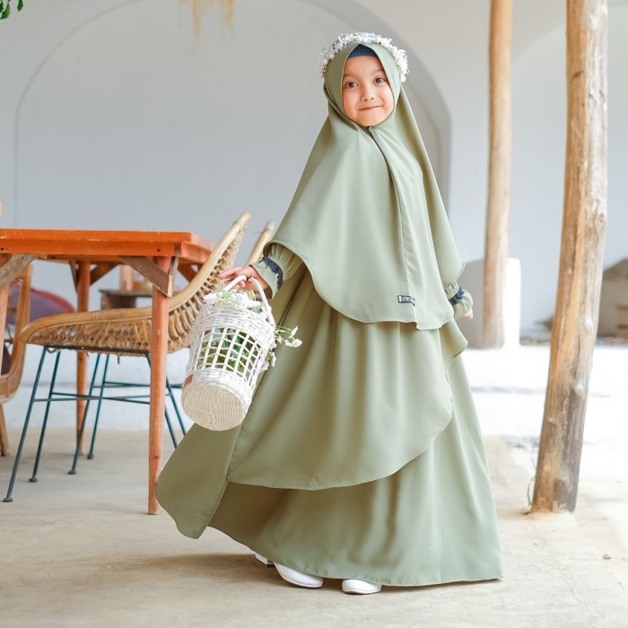 TERMURAH Gamis Anak perempuan/Rayya Set Series 2 by Luthfia kids