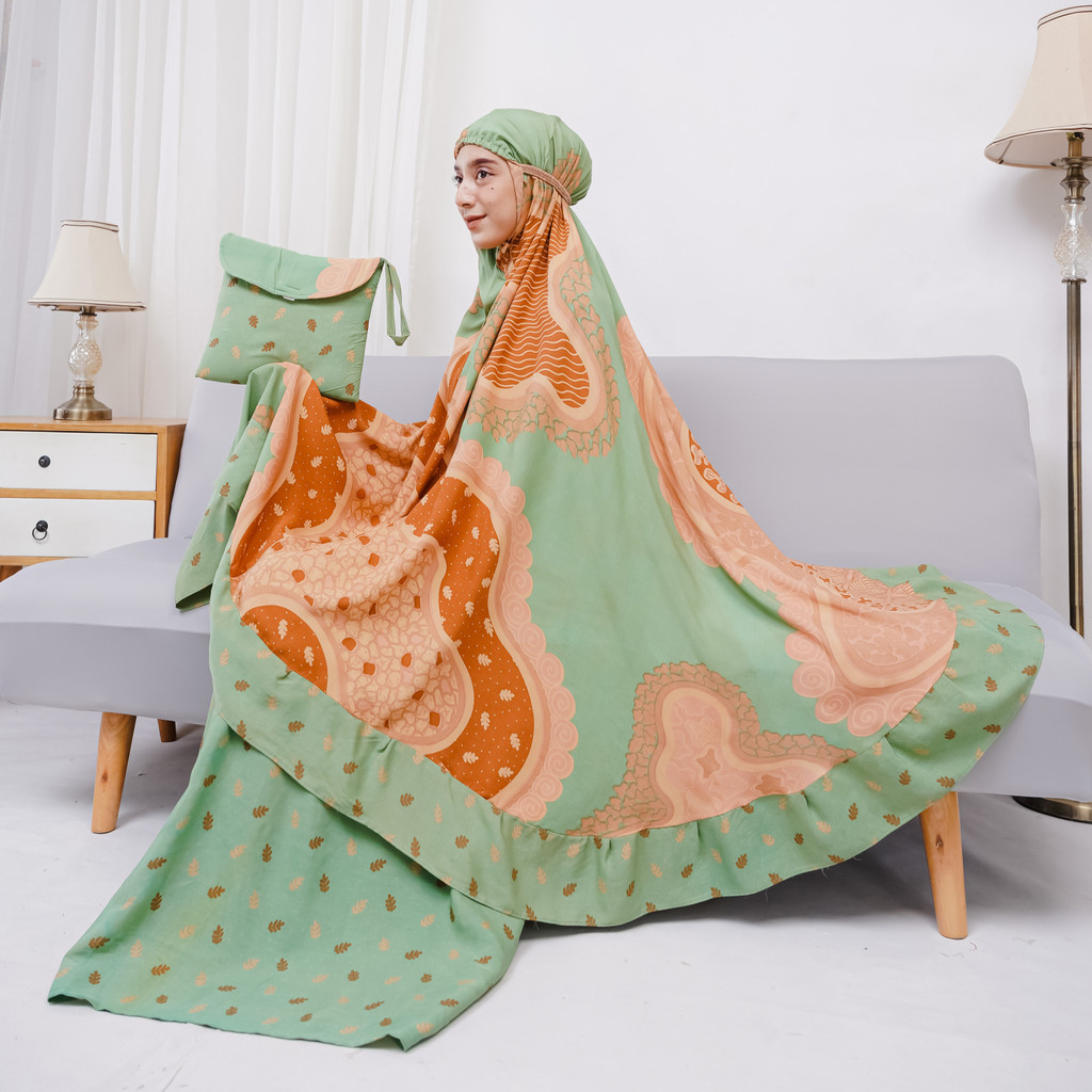 Mukena Wanita Muknoh Sholat Ruku Lebaran Iduladha Idulfitri Murah Mkna Terusan Rukoh Perempuan Dewas