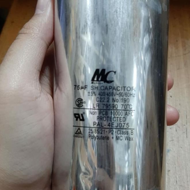 Kapasitor (Capacitor) Ac 75Uf 450 Vac Mc