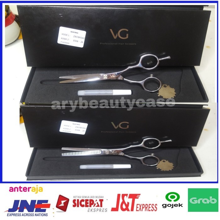 TERBARU paket VG gunting rambut potong dan gunting sasak rambut
