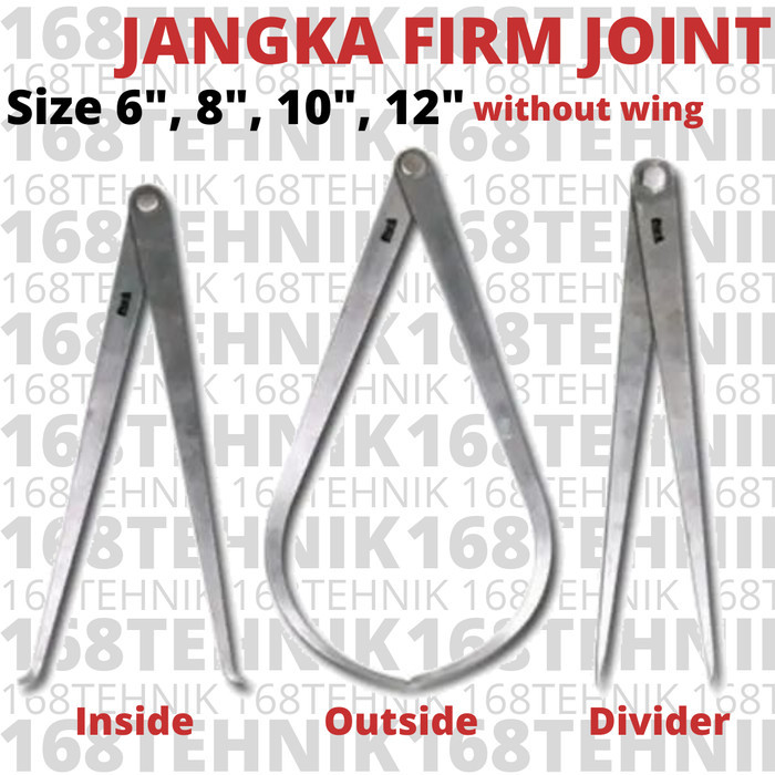 

TERLARIS! JANGKA BESI 6" JANGKA LUAR POLOS 6" FIRM JOINT OUTSIDE CALIPER 6 INCH