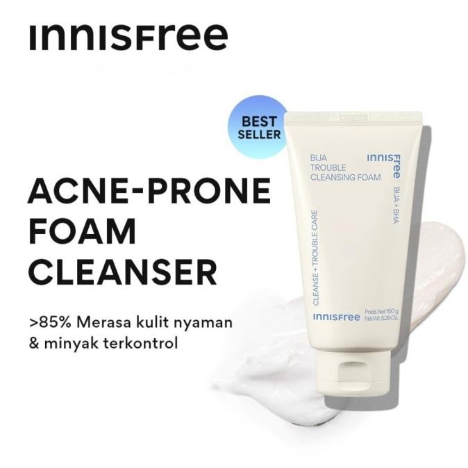 

TERSEDIA INNISFREE BIJA TROUBLE FACIAL FOAM 150G PEMBERSIH WAJAH
