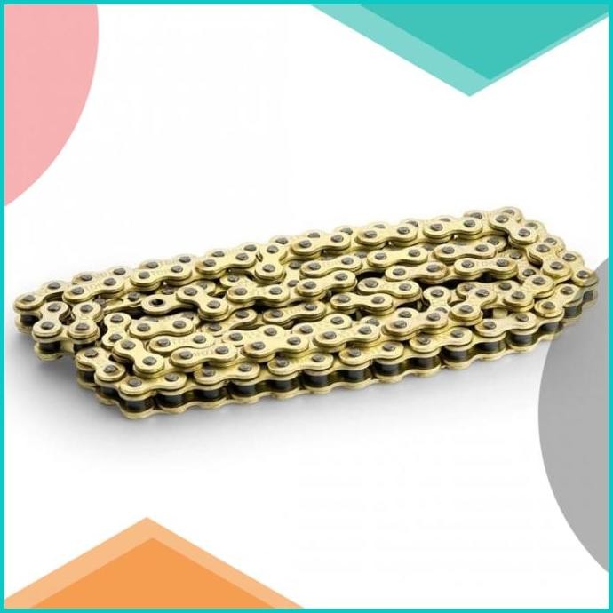 Rantai TDR original motor R15 XABRE KLX 150 428HD - 140L gold emas 07D