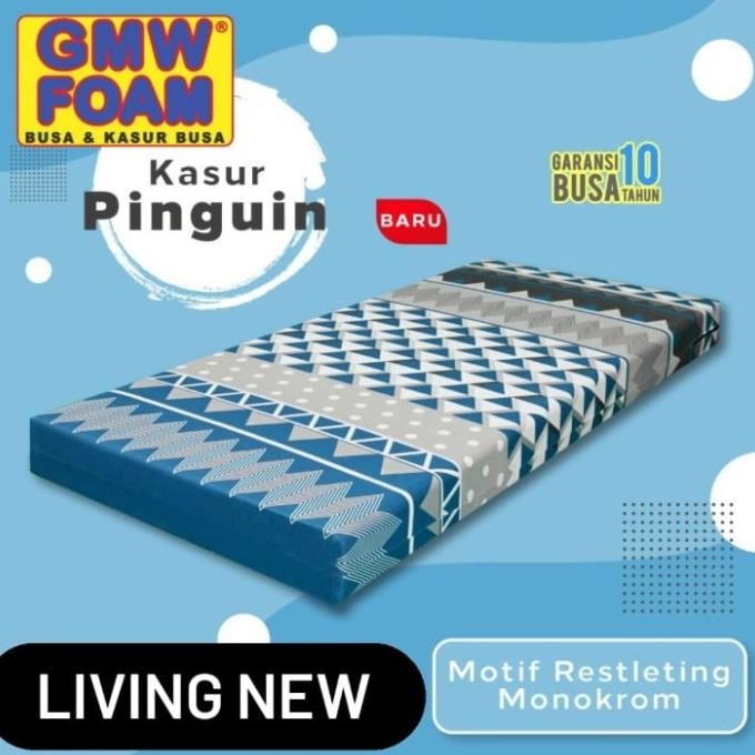 

TERSEDIA KASUR BUSA PINGUIN 160X200 TEBAL 14CM GMW FOAM