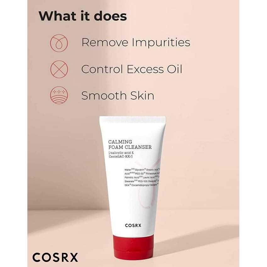 

TERSEDIA COSRX AC COLLECTION CALMING FOAM CLEANSER - 150ML