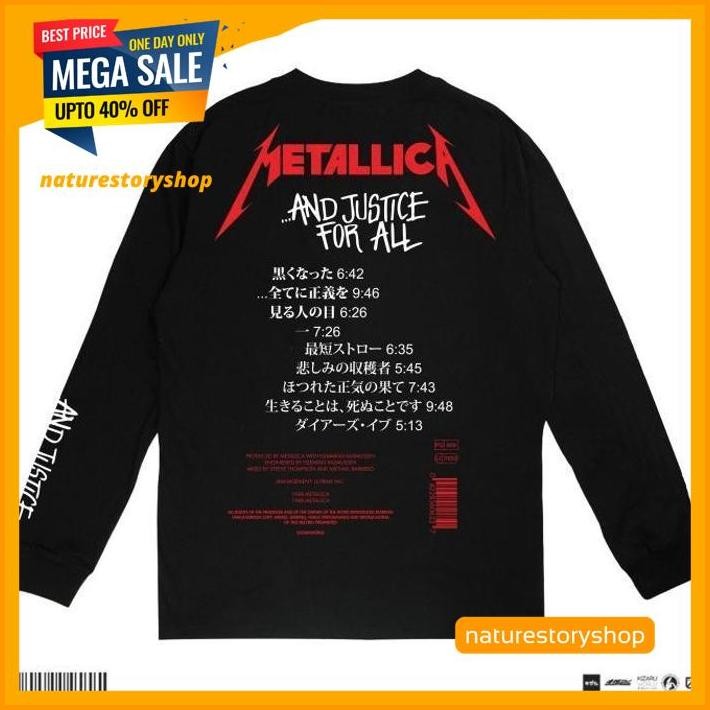 LONGSLEEVE T-SHIRT BAND METALLICA GOBLIN SLAYER DISKON GEDE 
