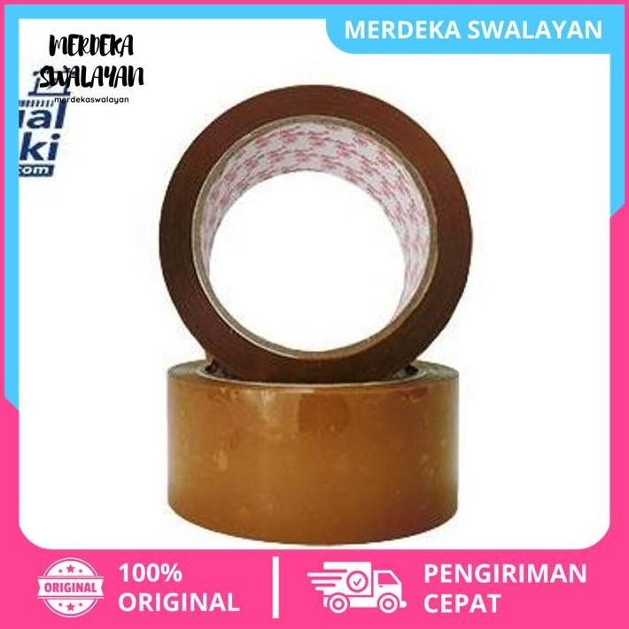 

LAKBAN COKLAT BENING 45MM X 90YARD TEBAL PROMO TERMURAH SETARA DAIMARU MURAH MERIAH BY MERDEKA SWALAYAN !!