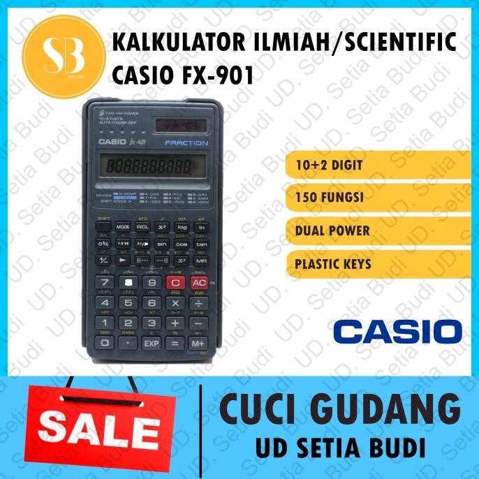 

BEBAS ONGKIR - Kalkulator Scientific CASIO FX-901 Fraction