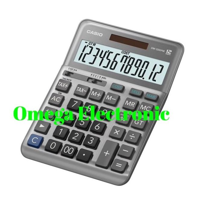 

TERBARU - Casio DM-1200FM - Calculator Desktop Kalkulator Meja Kantor DM 1200 FM