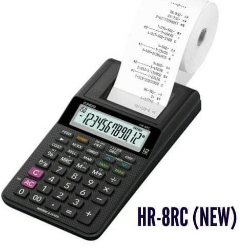 

TERBARU - Casio HR-8 RC REPRINT & CHECK - Print Kalkulator / Calculator 8RC