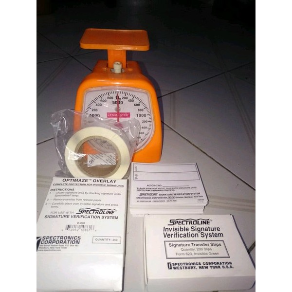 

Terlaris Spectroline Overlay & Invisible Signature 1 Set Made In Usa New