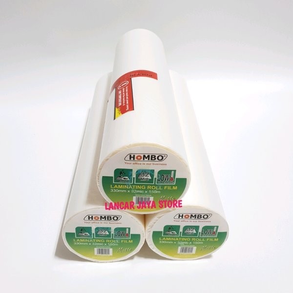 

Terlaris Plastik Laminating Hombo Roll Matte 330X32Micx150M New