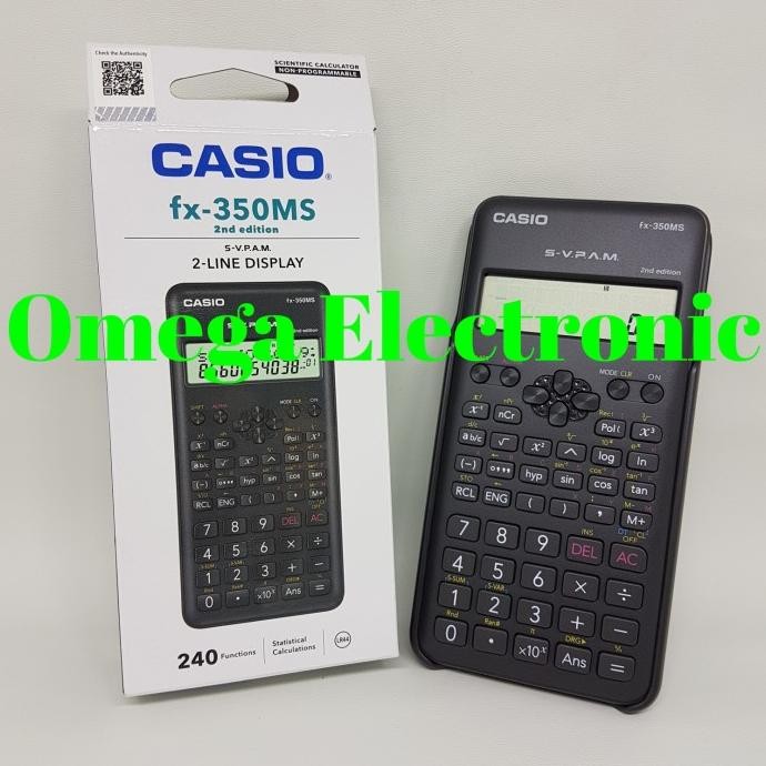 

TERMURAH - Casio FX-350MS - Scientific Kalkulator Sekolah Calculator Kuliah