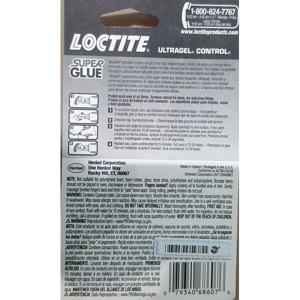 

Terlaris Usa Loctite Lem Ultra Super Gel Flexible Glue Water Resistant 4G 4 Gram Cyanoacrylate Power