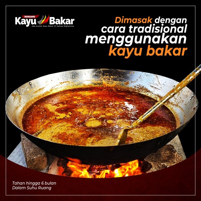 

Rendang Kayu Bakar (Rendang Kering - Black Rendang) ORI