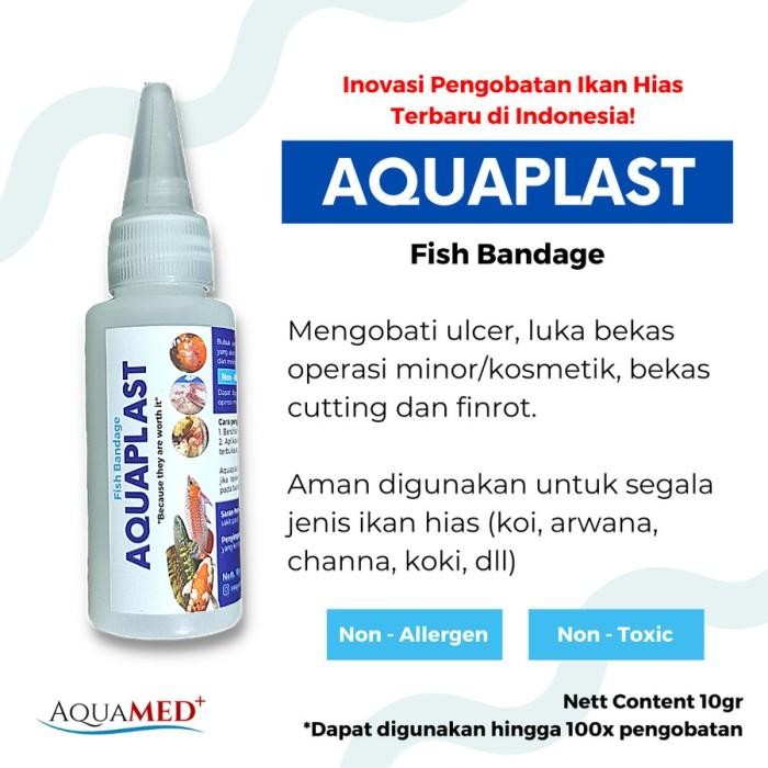 Aquaplast Fish Bandage Obat Luka Ikan Koi Arwana Ulcer Bakteri Aquamed