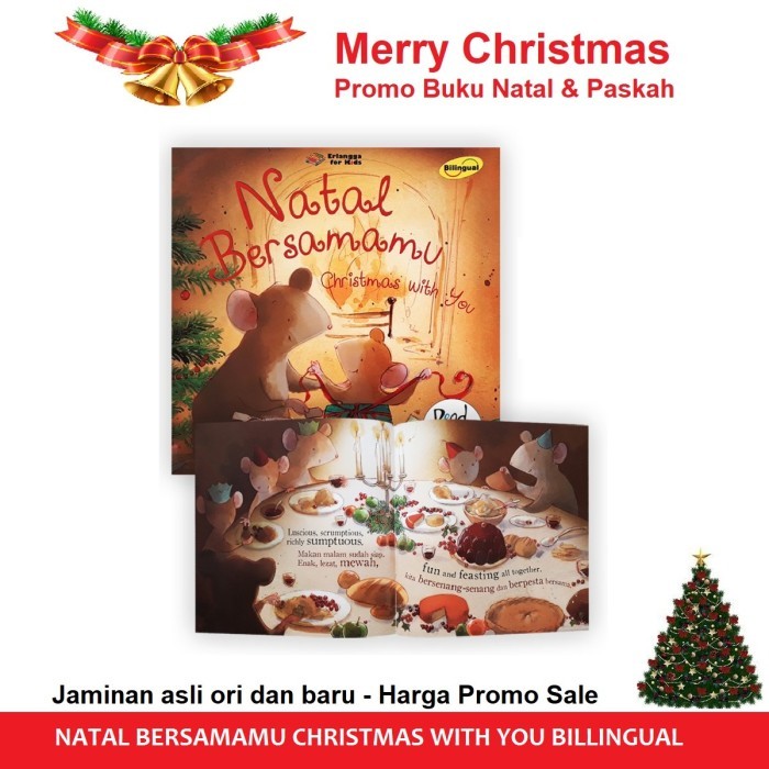 

HOT SALE! Buku Cerita Bilingual NATAL BERSAMA MU Christmas With You Kado Natal