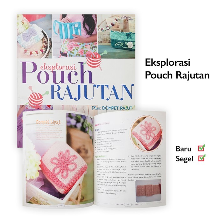 

HOT SALE! Buku keterampilan Menjahit Dompet Rajut : EKSPLORASI POUCH RAJUTAN
