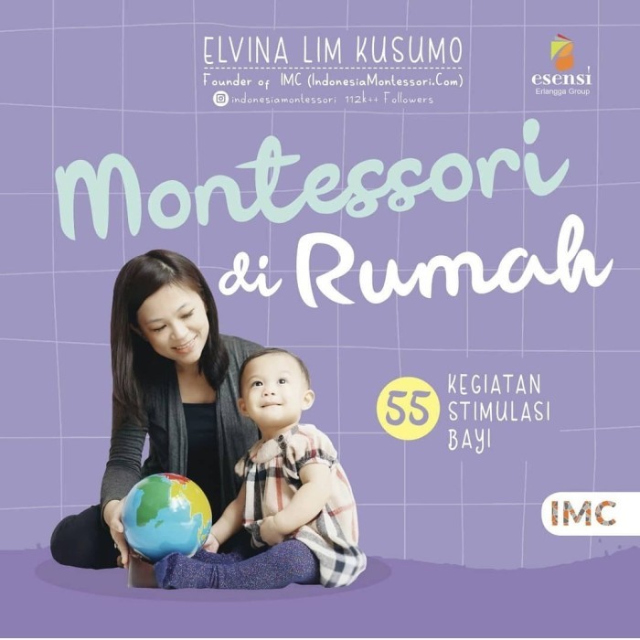 

TERLARIS! Buku Montessori di Rumah 55 Kegiatan Stimulasi Bayi Elvina Lim IMC