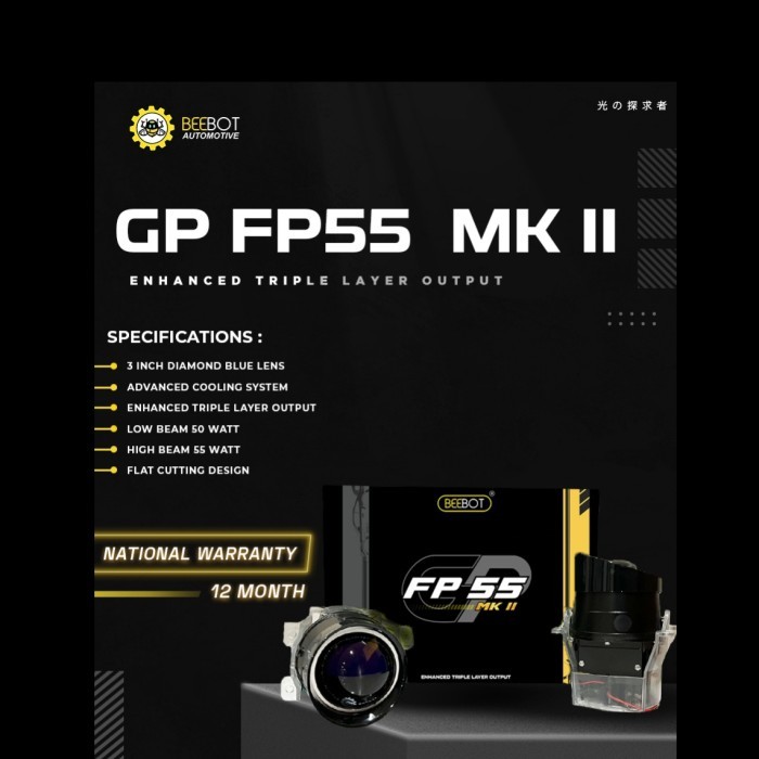 TERBARU BEEBOT FOGLAMP PROJECTOR - FP55 MARK II