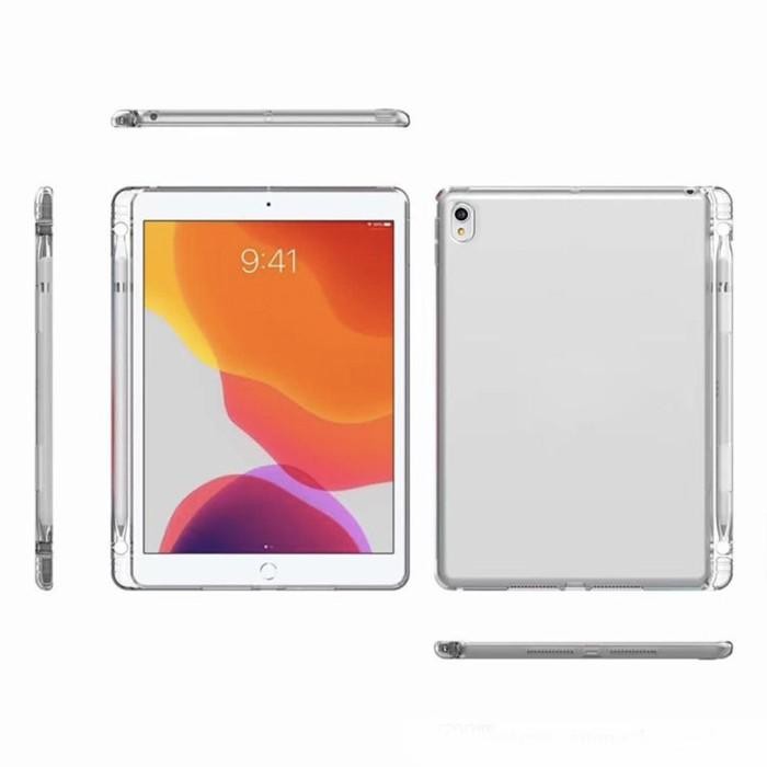 Ipad 9.7 Gen 6 2018 A1893 A1954 Slot Pen Soft Case Bening Cover Clear