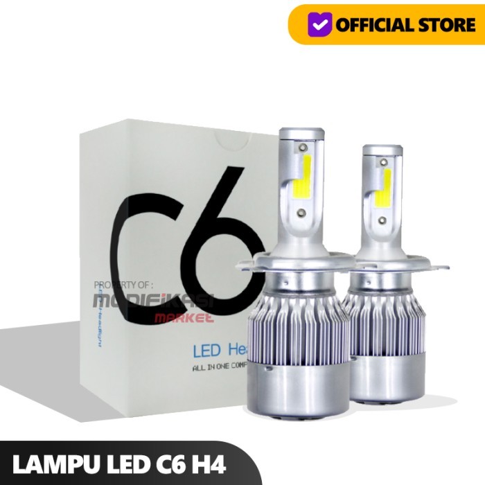 LAMPU C6 LED 36W COB MOBIL SOCKET H4