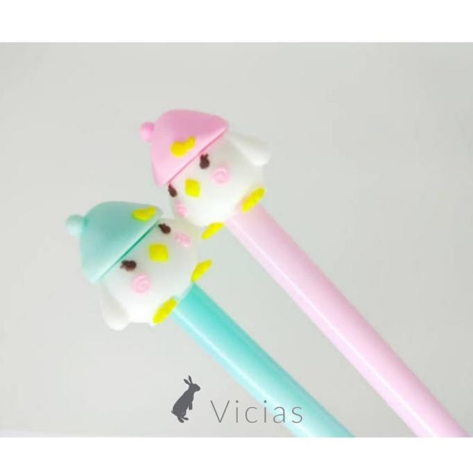 

pui PEN05 D - Pulpen Pena KARET Import Gel Unik karakter Pingu - PENGUIN