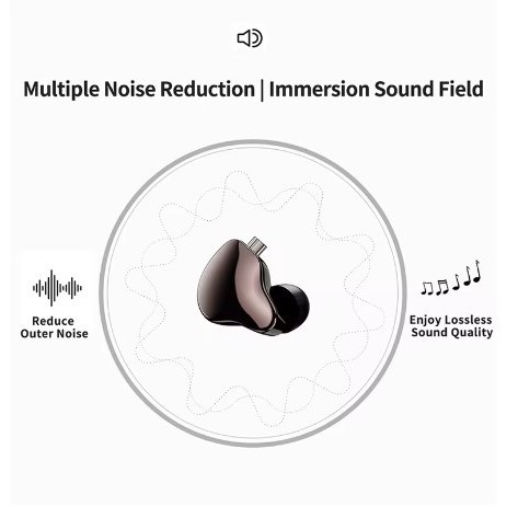 Jcally Mn In Ear Monitor Earphone Stereo Headset Headphone Gaming