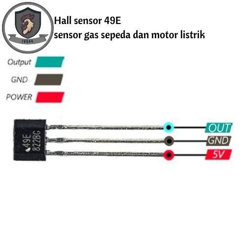 Hall sensor 49e sensor gas sepeda listrik Import Premium