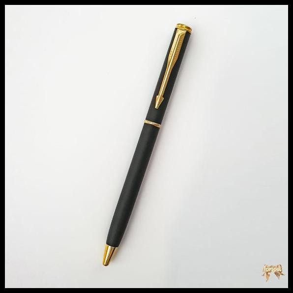 

Pulpen Sign Black Gold / Pen Hitam Emas Pena Besi Metal Gift Souvenir