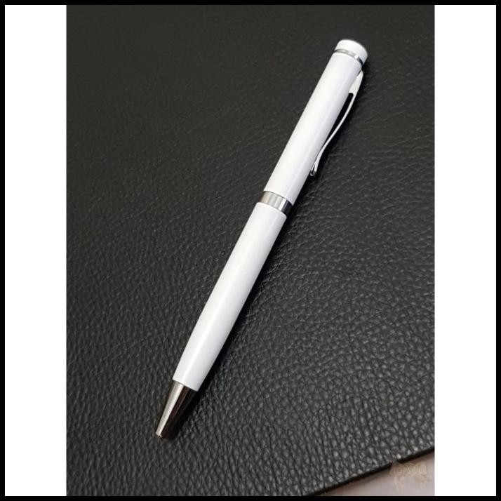 

[Putih] Pulpen Office 1 Garis / Ballpoint Besi Bolpen Pena Pen Bp016