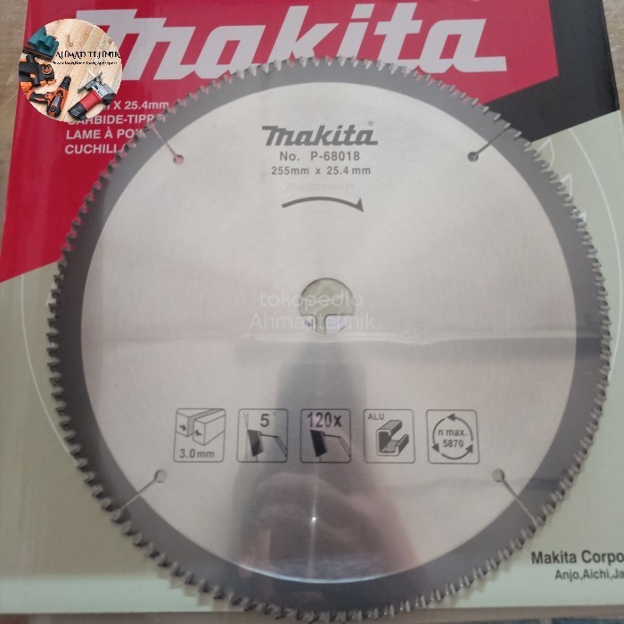 Ready Stock Mata Pisau Potong Aluminium Makita 10"X120T / Makita T.C.T Saw Blade