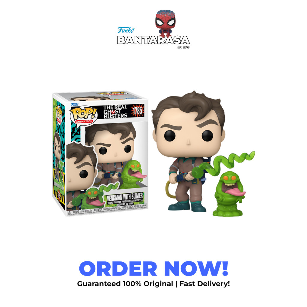 Funko Pop The Real Ghostbusters (1986) - Venkman with Slimer Pop Vinyl Figure