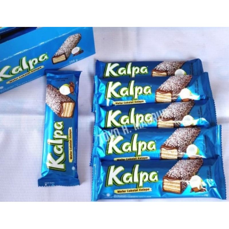 

Kalpa Wafer Coklat Kelapa 1 Pack isi 12 pcs