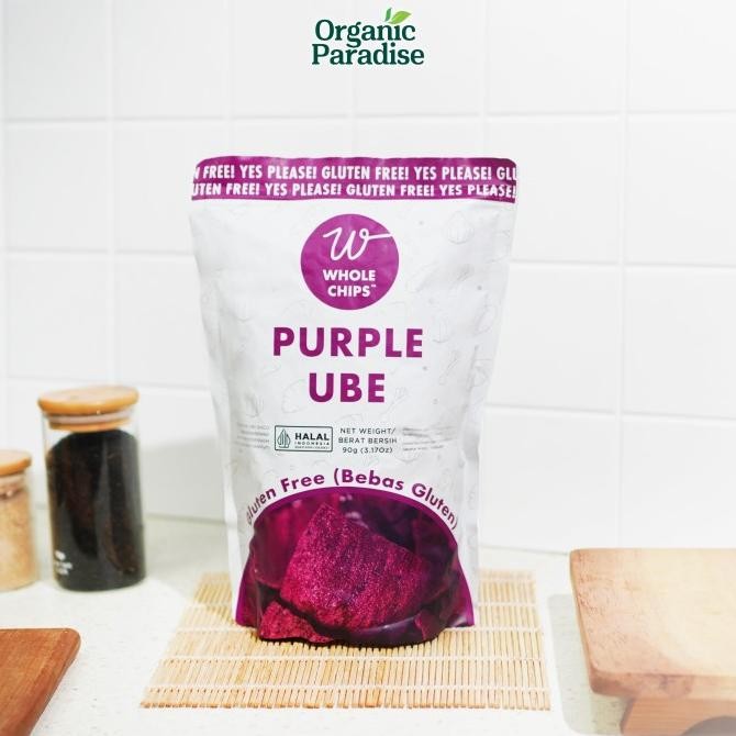 

TERBARU WHOLECHIPS KERIPIK UBI ORGANIK / CHIPS UBE ORGANIC 90 GRAM !!!!!