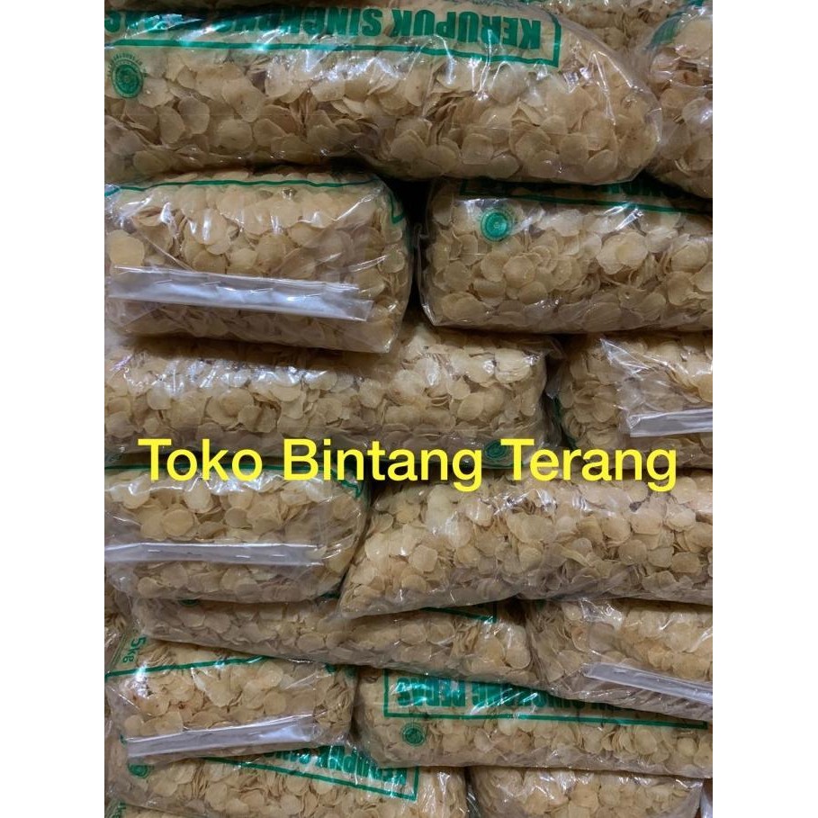

NEW PRODUK KRUPUK SINGKONG PEDAS, CERIPING PEDAS CAP PANDA NETTO: 5 KG !!!!!