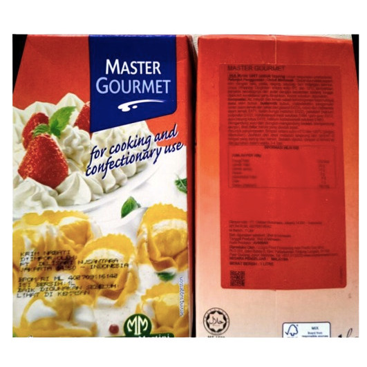 

GRATIS ONGKIR COOKING CREAM MASTER GOURMET 1 LTR (KHUSUS GRAB&GOJEK) Kode 409