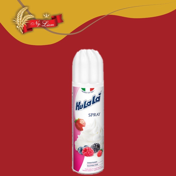 

EKSLUSIF HULALA Non-Dairy Whipping Cream Aerosol 250 mL (GOJEK / GRAB ONLY) Kode 690