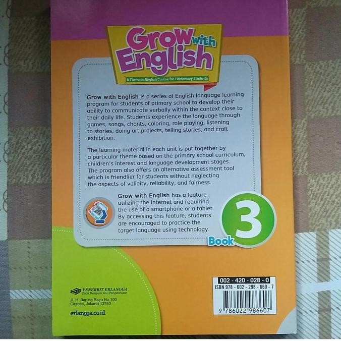 

BUKU BAHASA INGGRIS GROW WITH ENGLISH REVISI SD MI KELAS 3 ERLANGGA