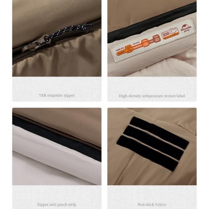 SLEEPING BAG DOUBLE WITH PILLOW NATUREHIKE NH21MSD02