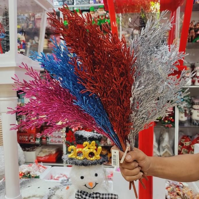 

Sale! Bunga Artificial Palsu Glitter Dekorasi Aksesoris Natal SJ Store