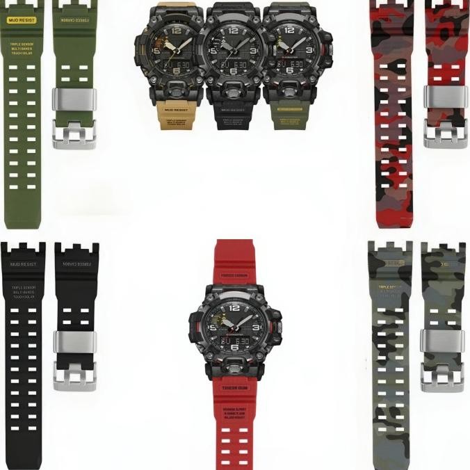 Tali Jam Tangan GWG-2000 Replacement Strap Rubber Mudmaster GWG 2000 Mudmaster GWG-2040 8110.26